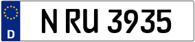 Trailer License Plate